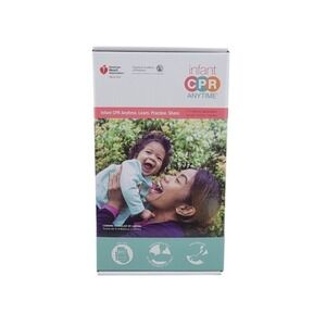 American Heart Association Infant CPR Anytime Training Kit Mini Baby Manikin DVD